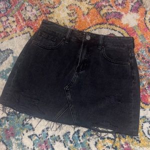 Pacsun black mini denim skirt